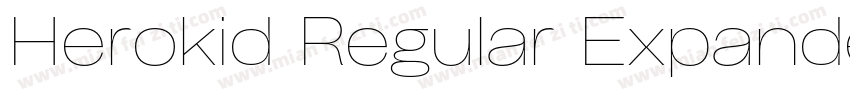 Herokid Regular Expanded字体转换